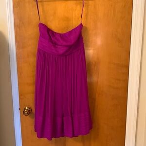 J. Crew Rich Purple Silk Dress